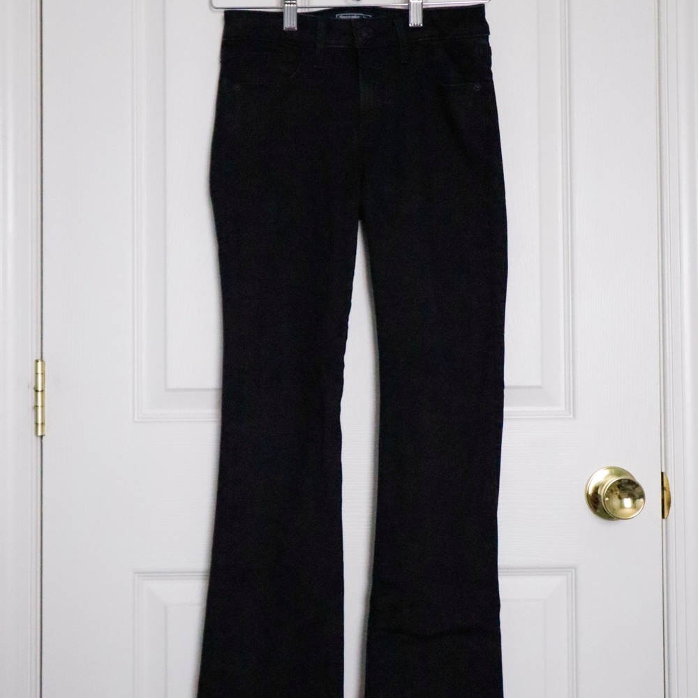 Abercrombie & Fitch Black Mid Rise Bootcut Jeans